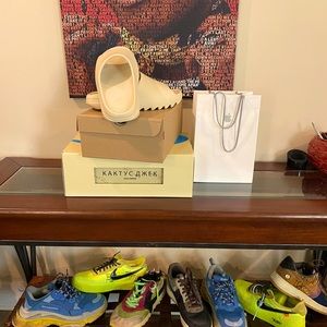 Authentic Yeezy Bone slides by Kanye West